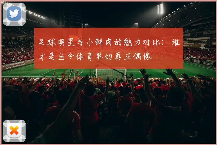 足球明星与小鲜肉的魅力对比：谁才是当今体育界的真正偶像