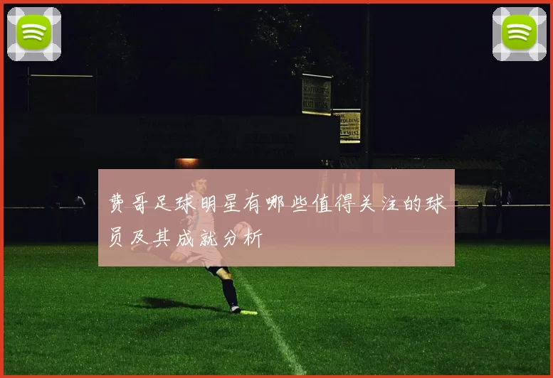 费哥足球明星有哪些值得关注的球员及其成就分析